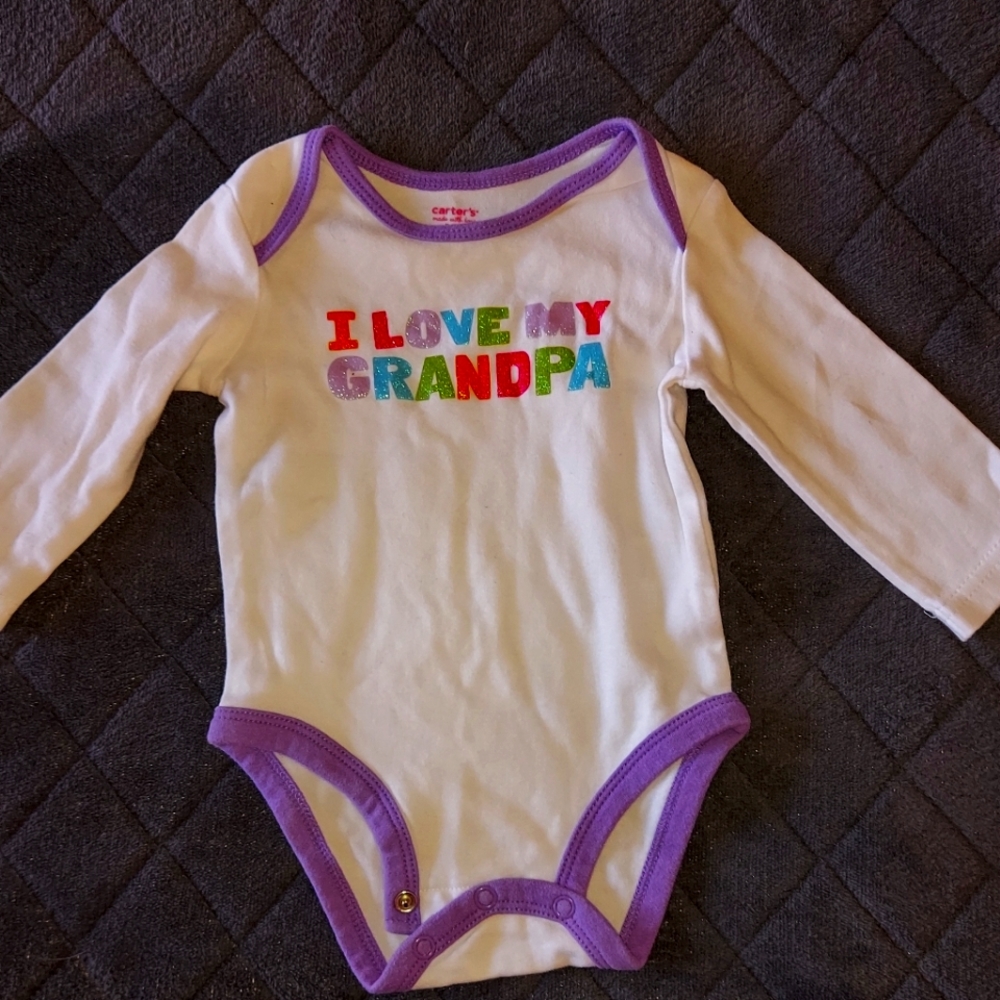 I LOVE MY GRANDPA Onesie 6 months
